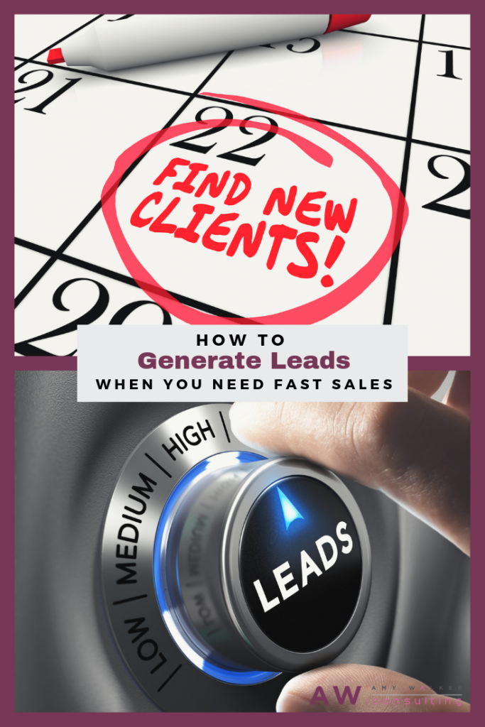 generate leads when you need fast sales
